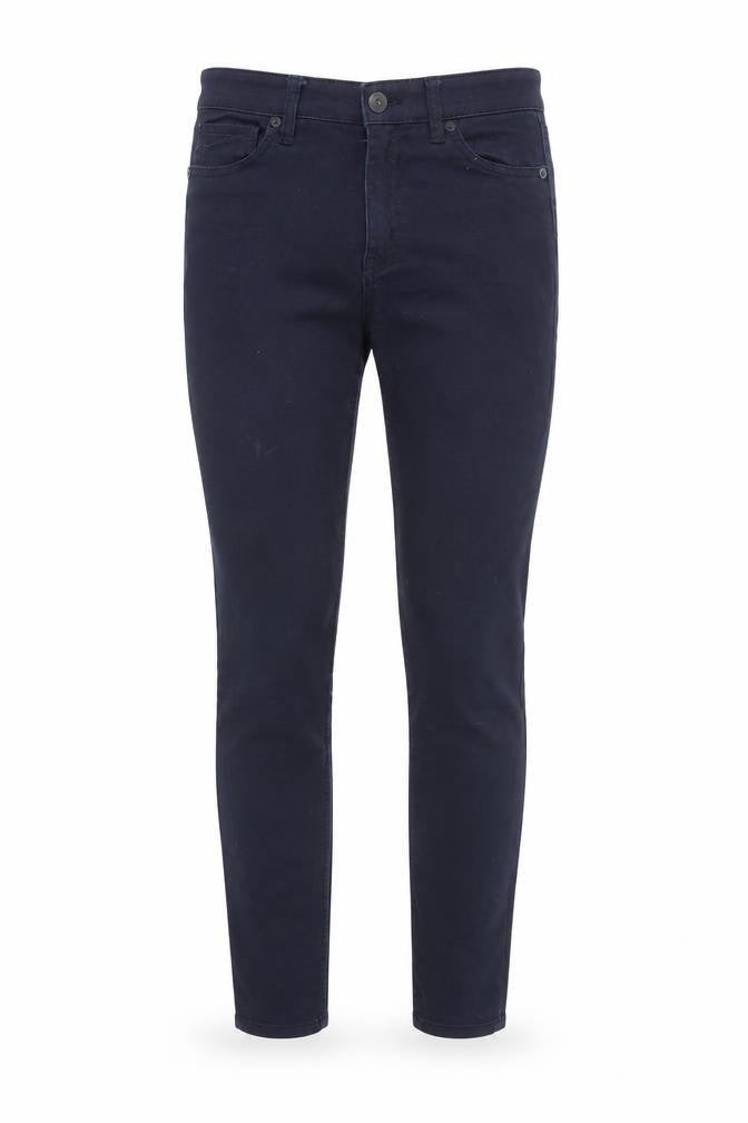 H&M Womens Blue  Cotton Skinny Jeans Size 8 L32 in Regular Button