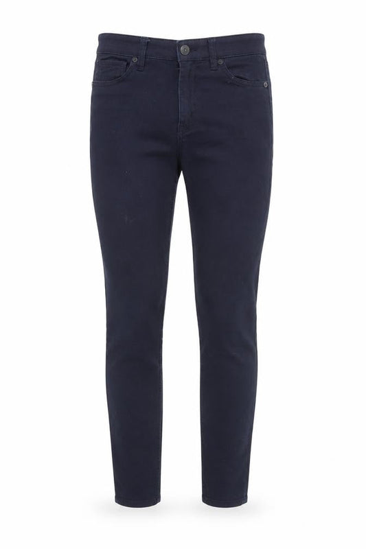 H&M Womens Blue  Cotton Skinny Jeans Size 8 L32 in Regular Button