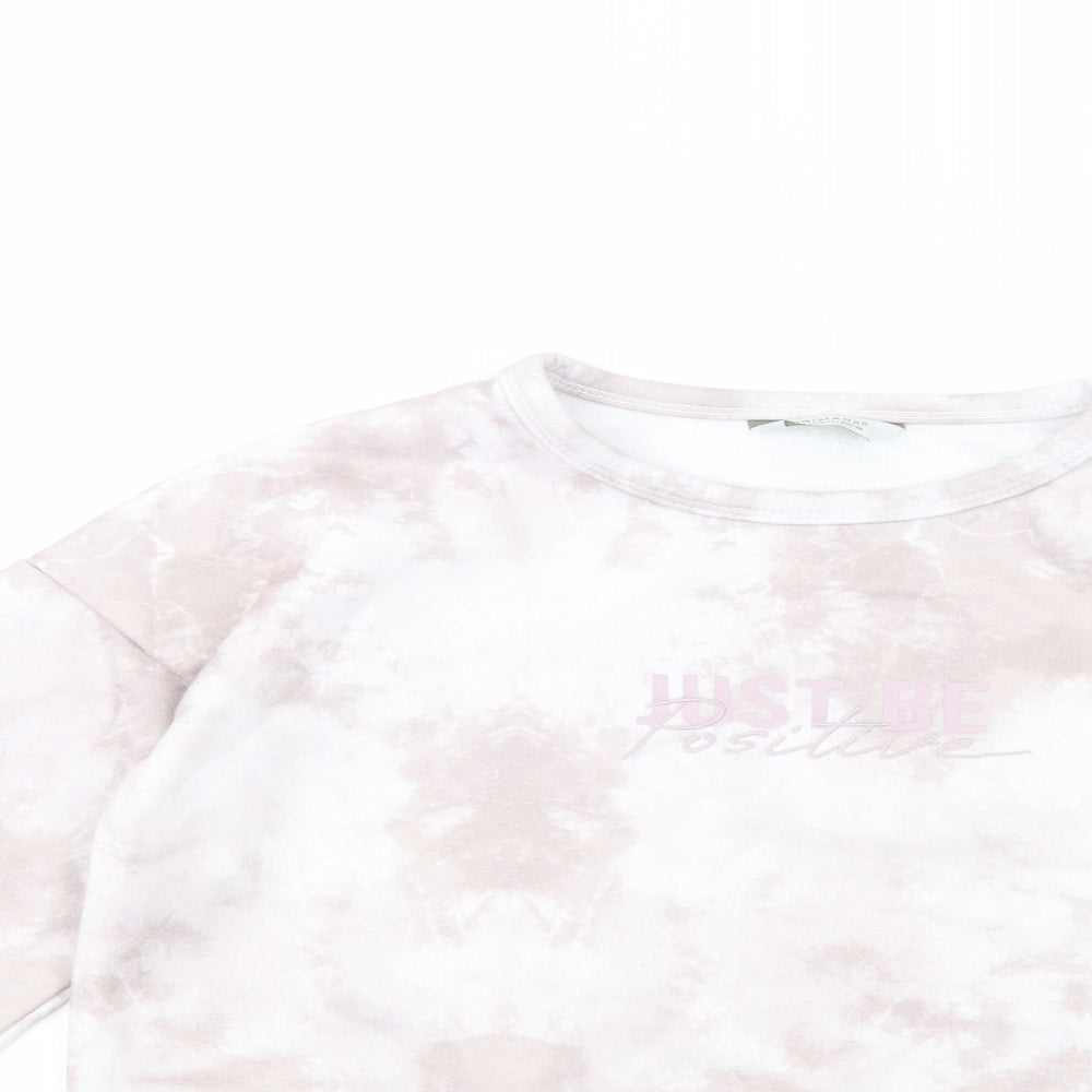 Primark Girls Pink  Polyester Pullover Sweatshirt Size 10-11 Years  Pullover - Tie Dye