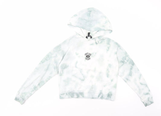 New Look Girls Green  Polyester Pullover Hoodie Size 12-13 Years  Pullover - Portland