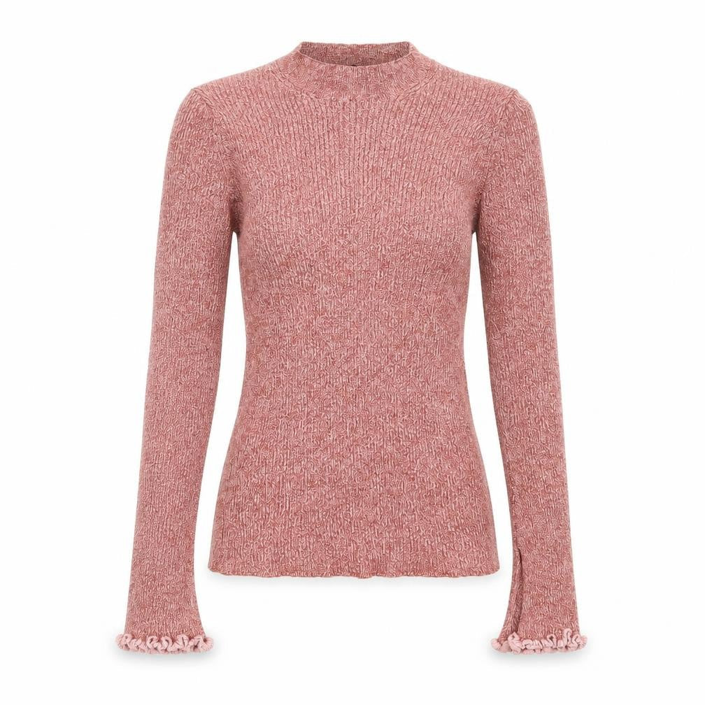 Topshop Womens Pink Crew Neck  Viscose Pullover Jumper Size 10