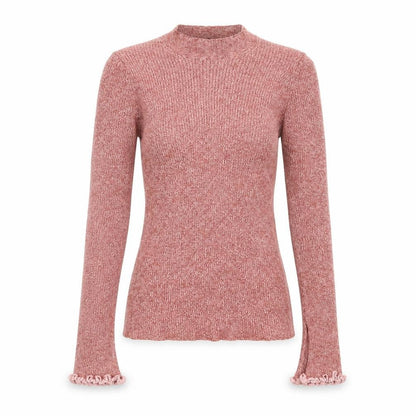Topshop Womens Pink Crew Neck  Viscose Pullover Jumper Size 10