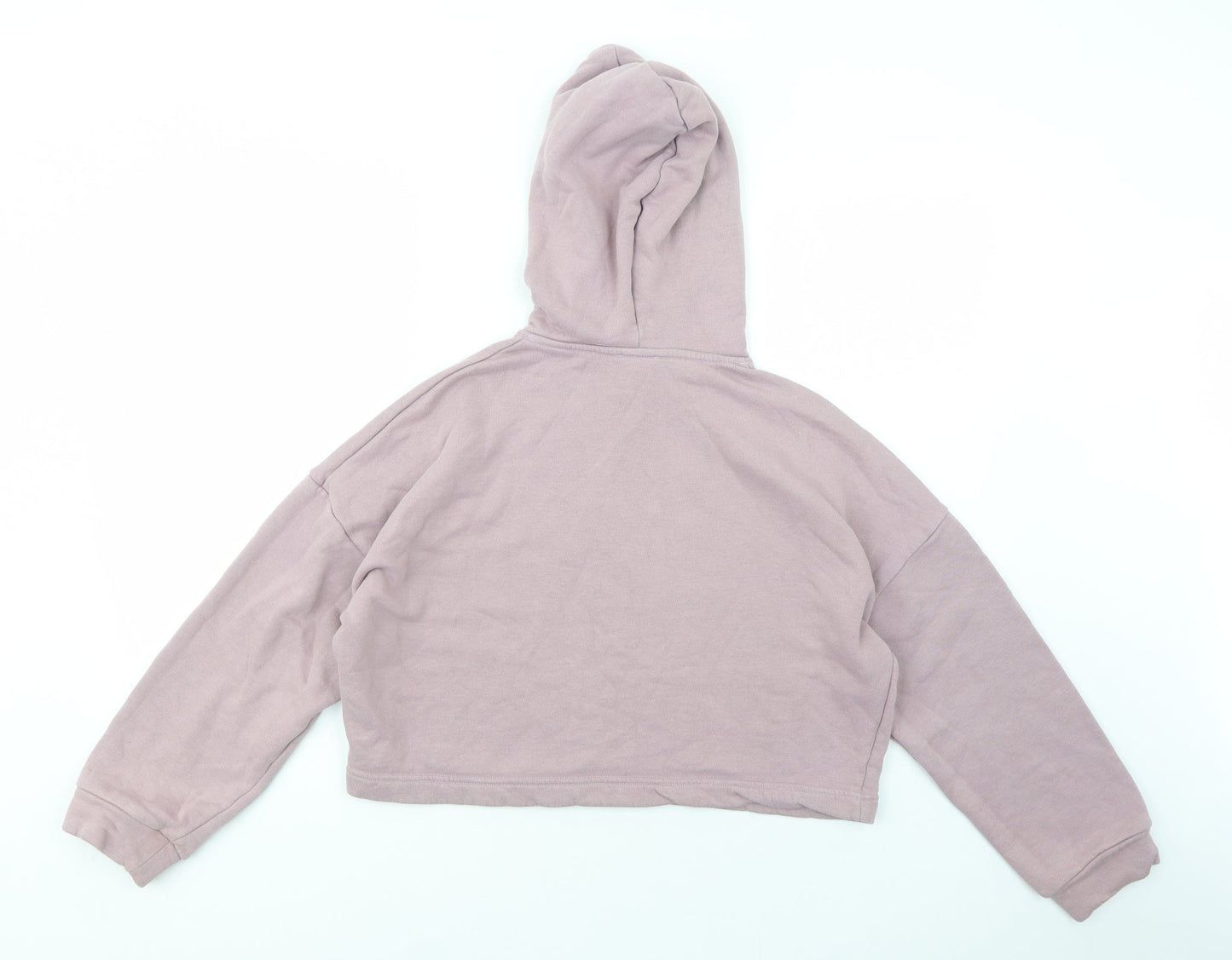 NA-KD Womens Pink  Cotton Pullover Hoodie Size S  Pullover