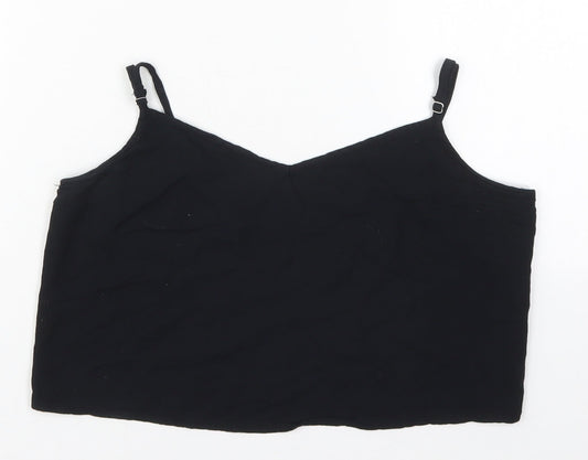 Hollister Womens Black  Polyester Cropped Tank Size XS V-Neck