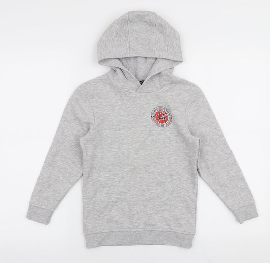 George Boys Grey  Cotton Pullover Hoodie Size 7-8 Years  Pullover - Los angeles