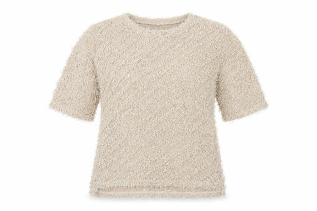 River Island Womens Beige Round Neck  Polyester Pullover Jumper Size 14