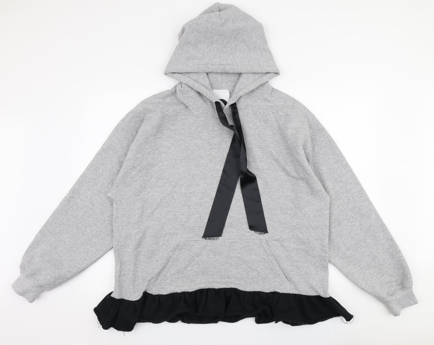 Milk It Womens Grey  Cotton Pullover Hoodie Size M  Pullover