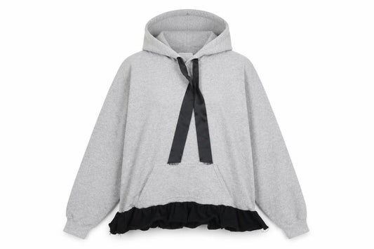 Milk It Womens Grey  Cotton Pullover Hoodie Size M  Pullover