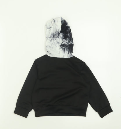 SHEIN Boys Black  Polyester Pullover Hoodie Size 2 Years  Pullover - cooler version of dad