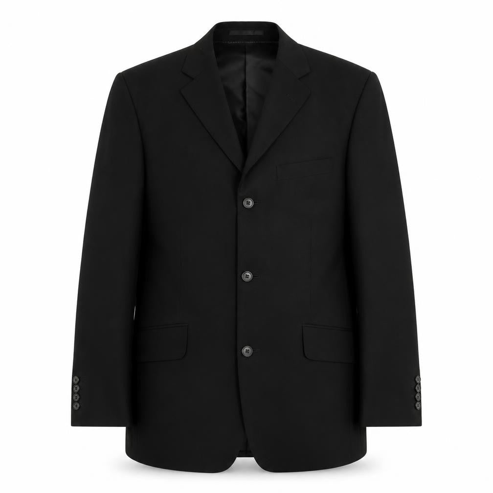Charlton Gray Mens Black  Polyester Jacket Suit Jacket Size 36