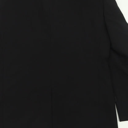 Charlton Gray Mens Black  Polyester Jacket Suit Jacket Size 36