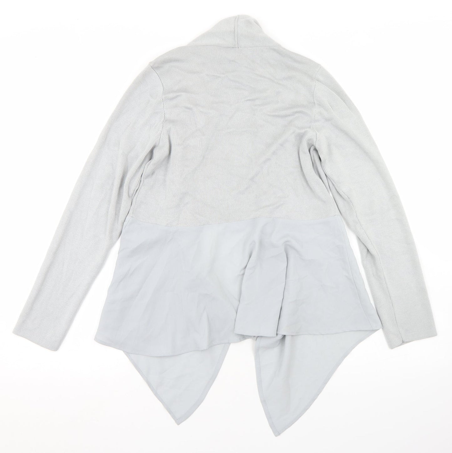 Marks and Spencer Womens Grey Collared  Acrylic Cardigan Jumper Size 10