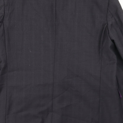 Impressions Mens Black  Wool Jacket Blazer Size 42