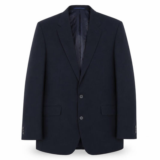 Taylor & Wright Mens Black Striped Polyester Jacket Blazer Size 42