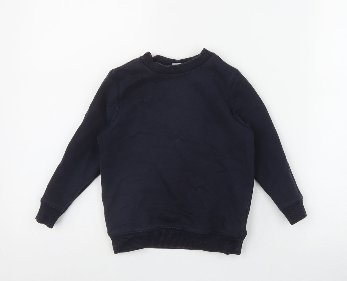 TU Boys Blue  Cotton Pullover Sweatshirt Size 3-4 Years  Pullover
