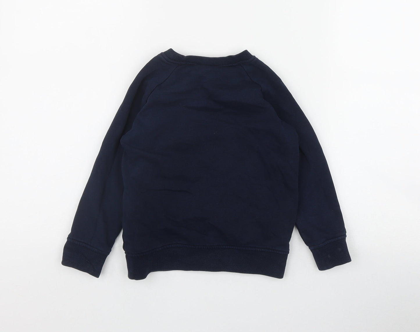 NEXT Boys Blue  Cotton Pullover Sweatshirt Size 4 Years  Pullover