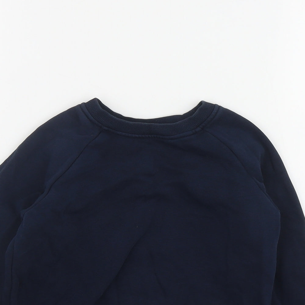 NEXT Boys Blue  Cotton Pullover Sweatshirt Size 4 Years  Pullover