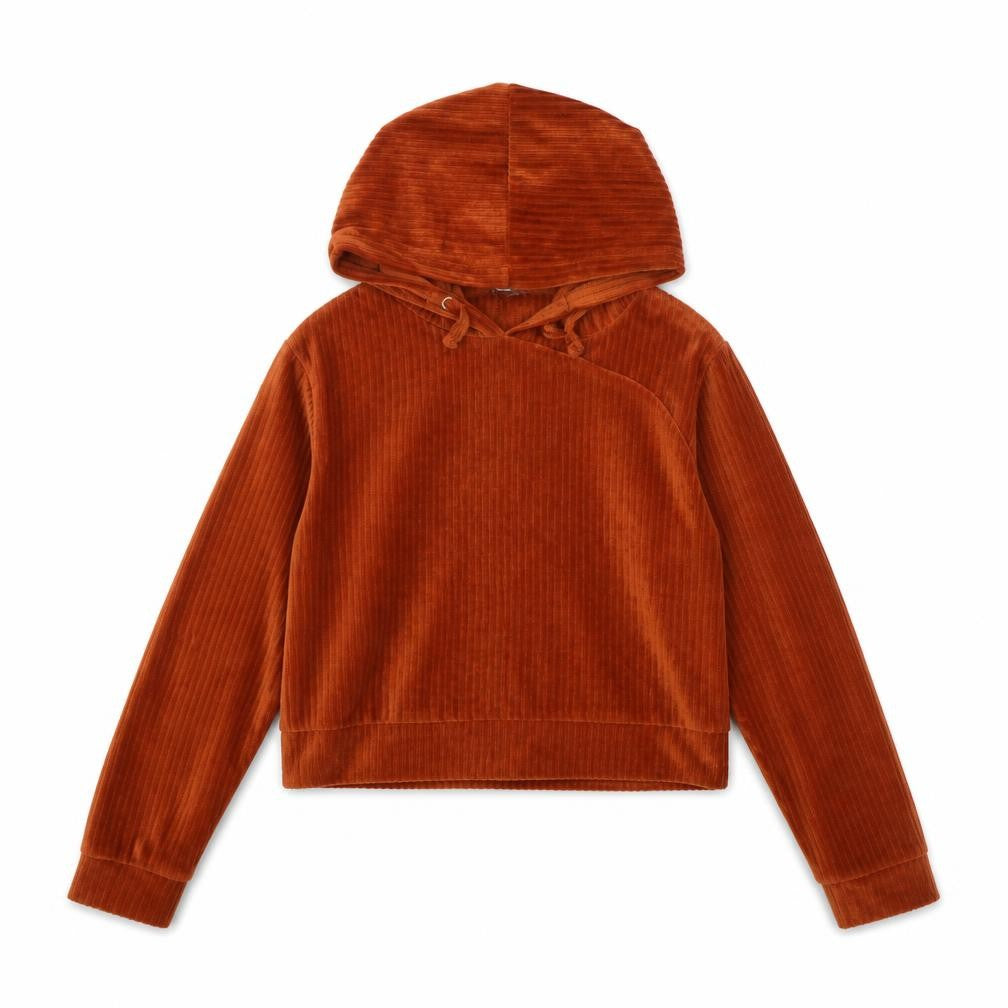 Candy Couture Girls Orange  Polyester Pullover Hoodie Size 11 Years  Pullover