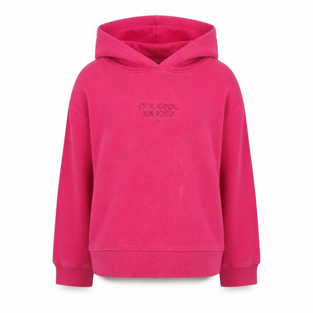 NEXT Girls Pink  Cotton Pullover Hoodie Size 9 Years  Pullover - It's Cool ; Be Kind