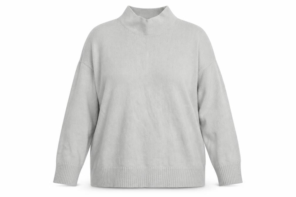 Missguided Womens Grey High Neck  Acrylic Pullover Jumper Size 14   - Size 14-16