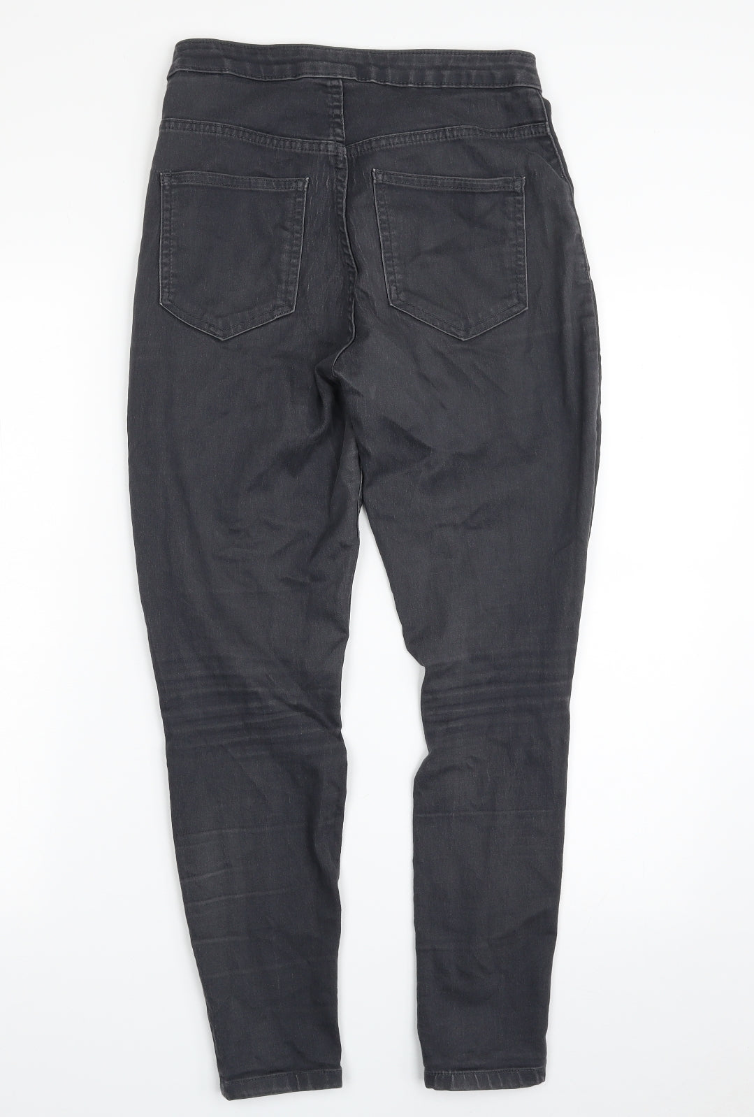 Marks and Spencer Womens Grey  Cotton Jegging Jeans Size 10 L27 in Slim Zip