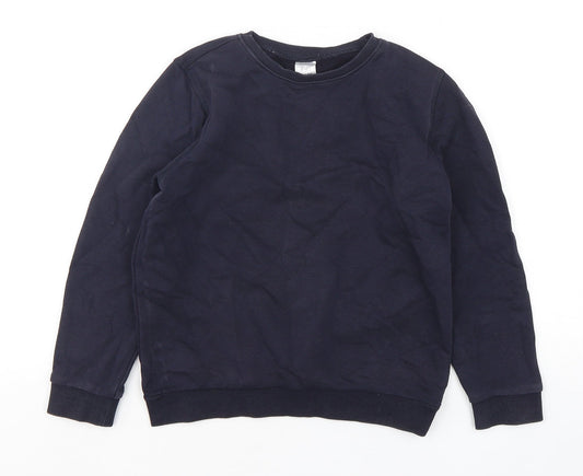 F&F Boys Blue  Cotton Pullover Sweatshirt Size 9-10 Years  Pullover