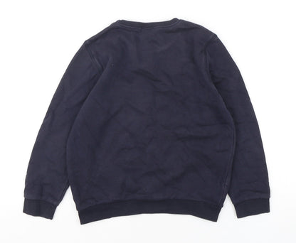 F&F Boys Blue  Cotton Pullover Sweatshirt Size 8-9 Years  Pullover