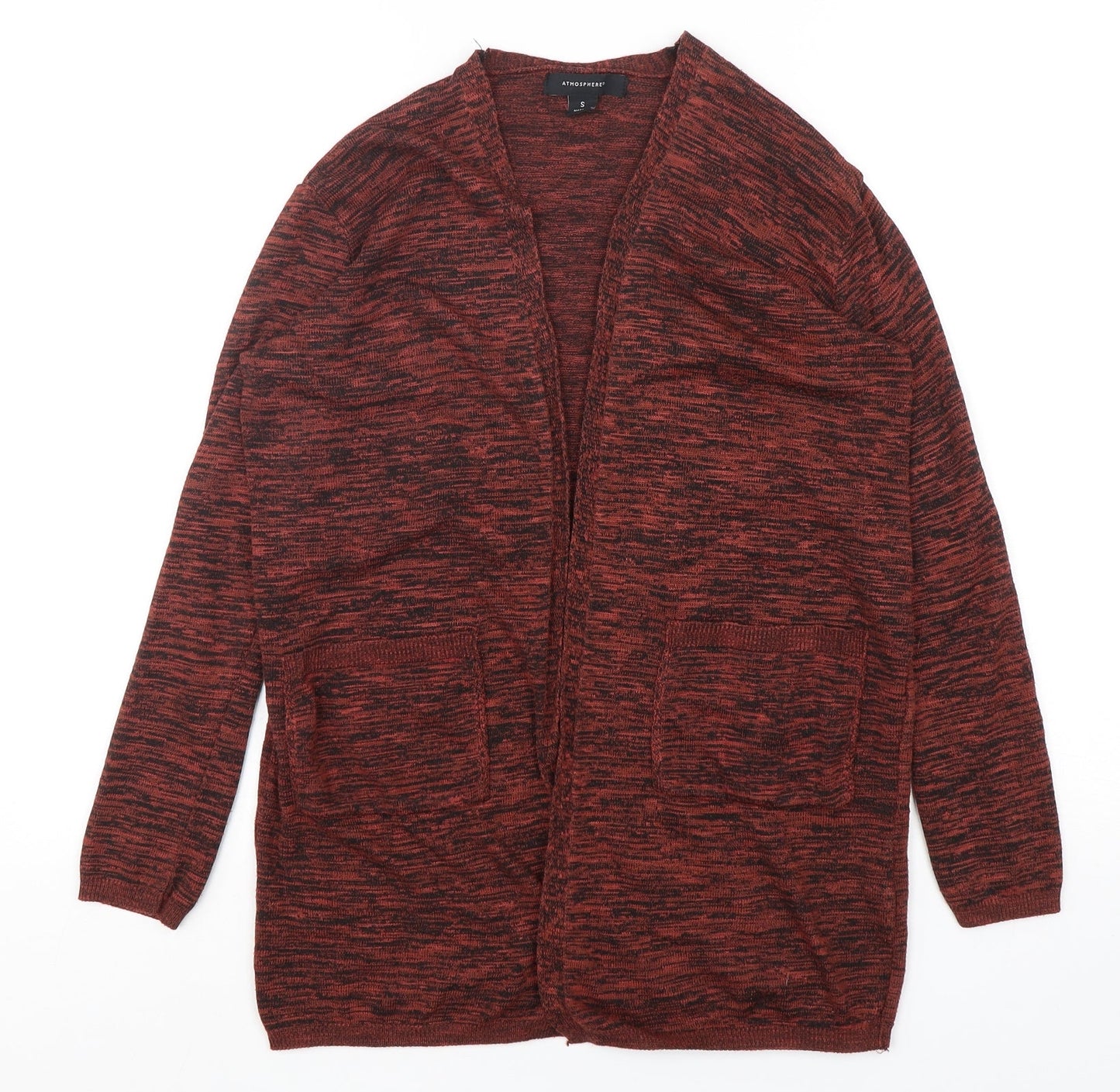 Atmosphere Womens Brown V-Neck  Viscose Cardigan Jumper Size 6