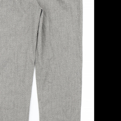 Emma Collction Womens Grey  Polyester Trousers  Size 16 L27 in Regular