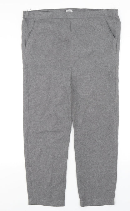 NSF Womens Grey  Polyester Trousers  Size 10 L25 in Regular