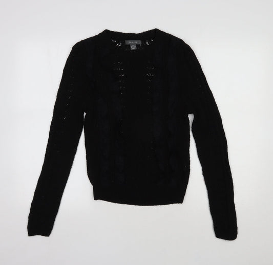 Primark Womens Black  Acrylic Pullover Sweatshirt Size XS  Pullover