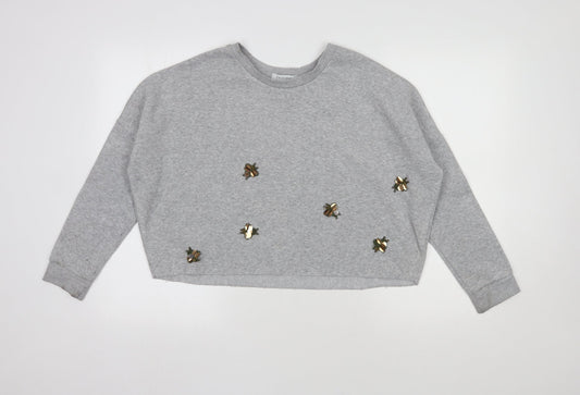 Primark Womens Grey  Polyester Pullover Sweatshirt Size XS  Pullover