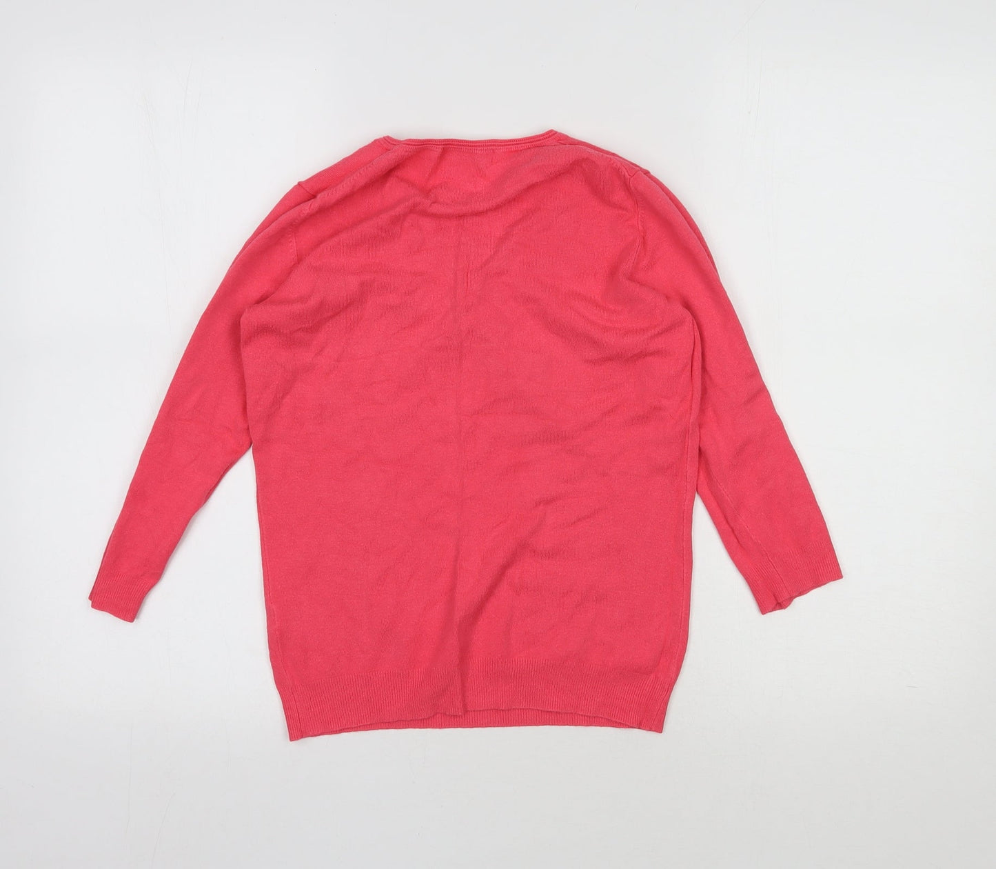 Marks and Spencer Womens Pink  Viscose Pullover Sweatshirt Size 10  Pullover