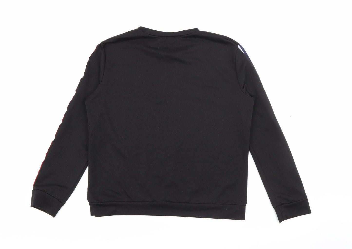 Preworn Womens Black  Polyester Pullover Sweatshirt Size L