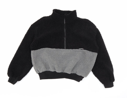 SheIn Womens Black High Neck  Polyester Pullover Jumper Size XS