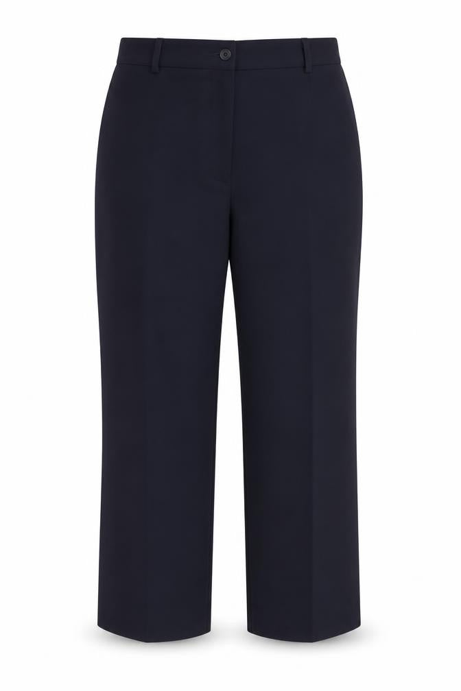 Punt Roma Womens Blue  Polyester Trousers  Size 12 L27 in Regular Button