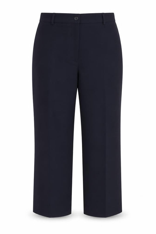 Punt Roma Womens Blue  Polyester Trousers  Size 12 L27 in Regular Button