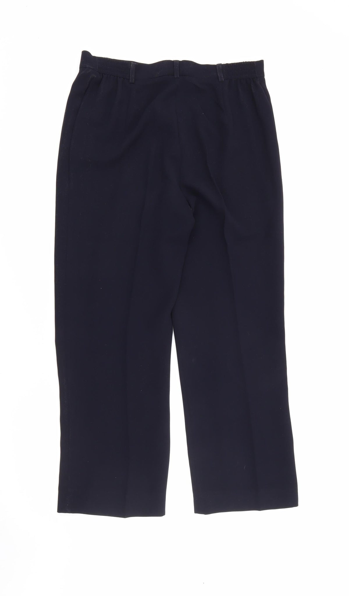 Punt Roma Womens Blue  Polyester Trousers  Size 12 L27 in Regular Button