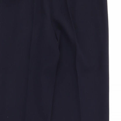 Punt Roma Womens Blue  Polyester Trousers  Size 12 L27 in Regular Button