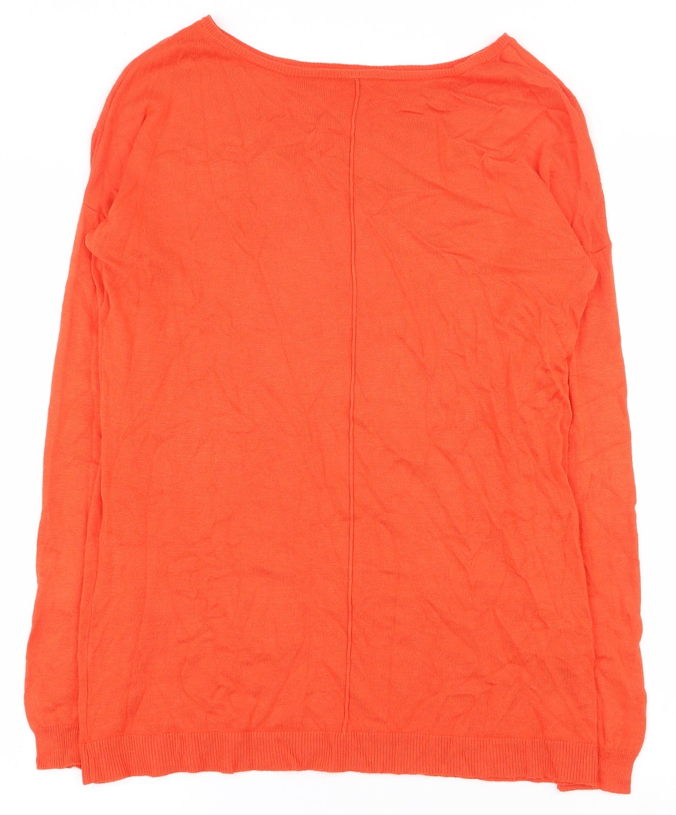 Atmosphere Womens Orange Boat Neck  Viscose Pullover Jumper Size 8