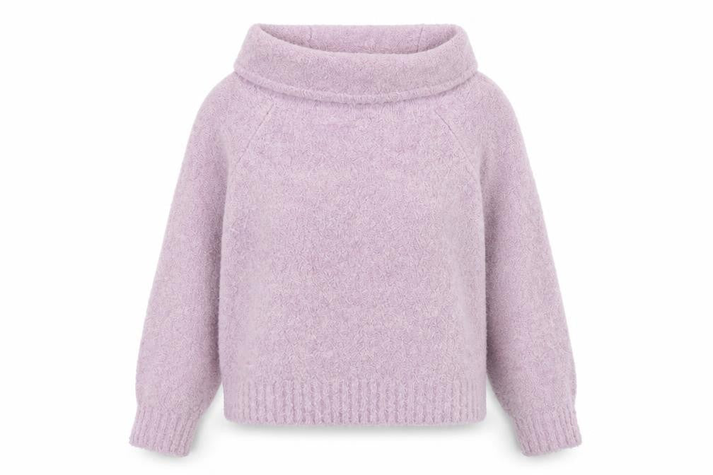 Primark Womens Purple Roll Neck  Acrylic Pullover Jumper Size 6