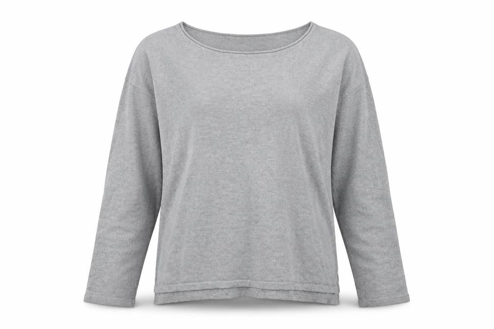 H&M Womens Grey Round Neck  Polyamide Pullover Jumper Size M