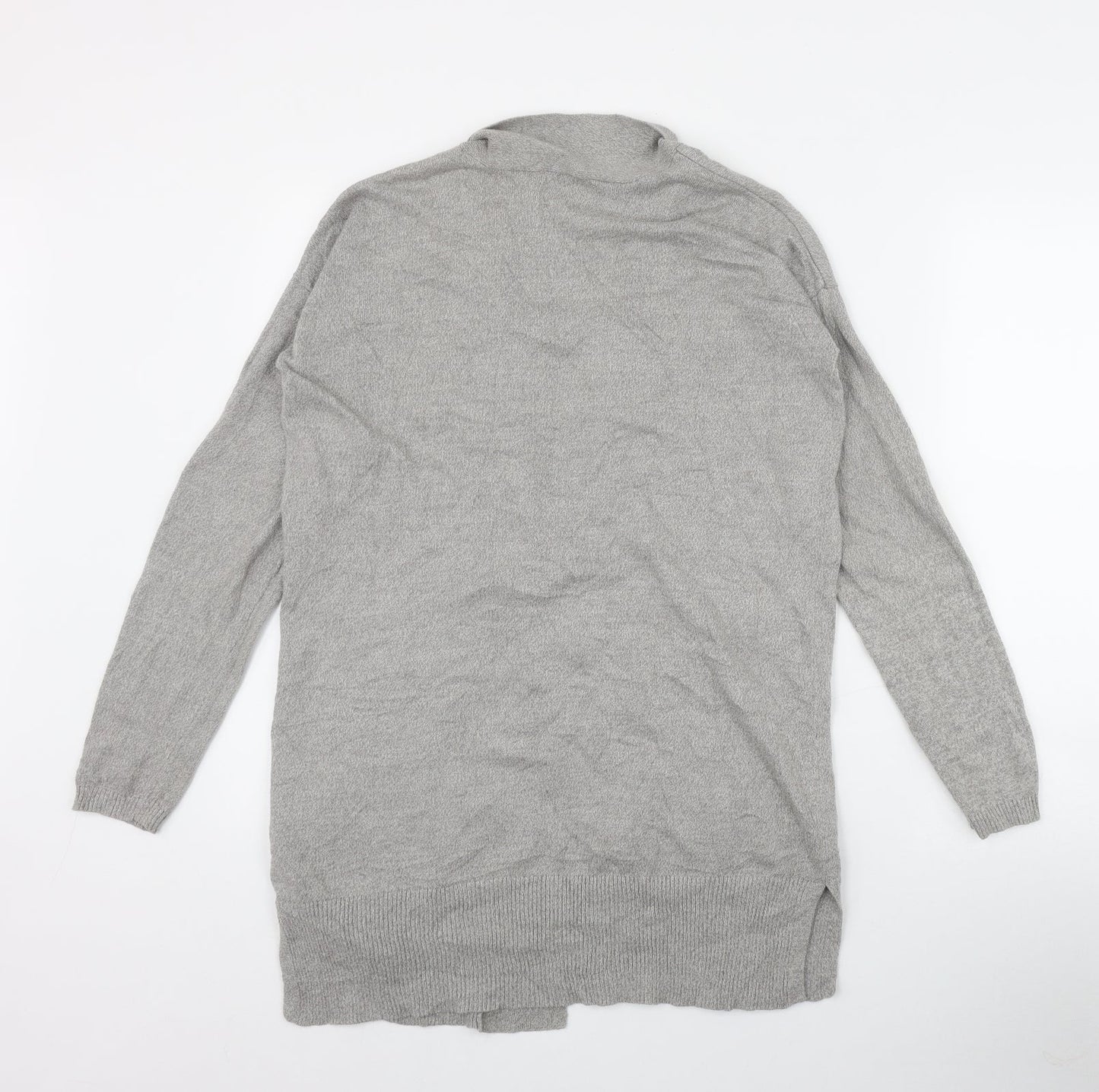 ESMARA Womens Grey V-Neck  Cotton Cardigan Jumper Size 10