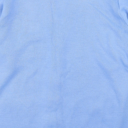 Care Womens Blue V-Neck  Polyester Cardigan Jumper Size L