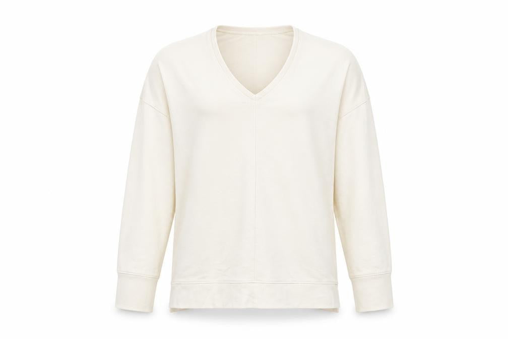 Gap Mens Ivory V-Neck  Cotton Pullover Jumper Size M