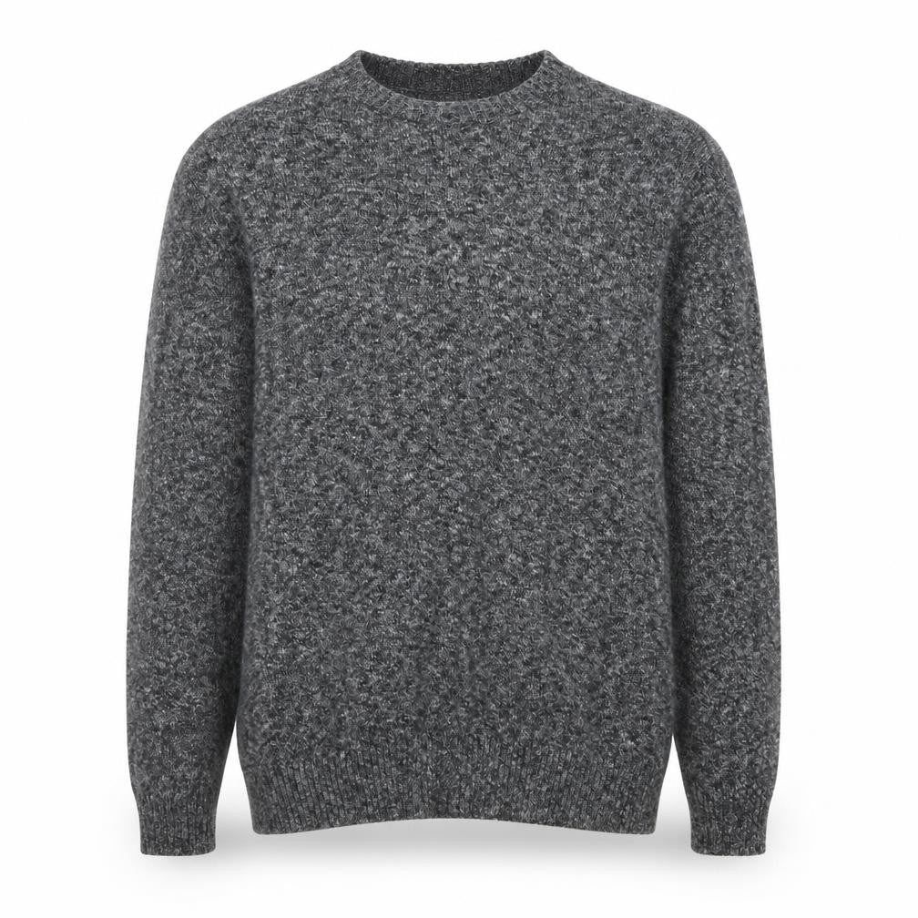 Croft & Barrow Mens Grey Round Neck  Cotton Pullover Jumper Size L