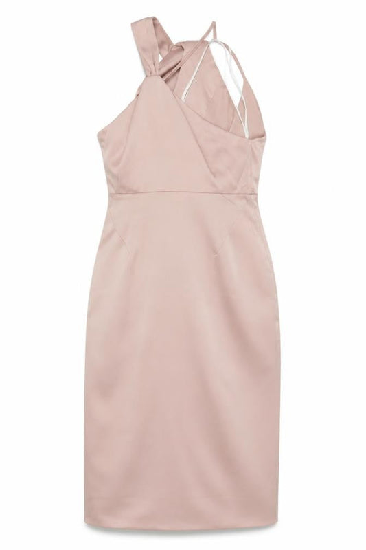 ASOS Womens Pink  Polyester Shift  Size 10  Cowl Neck Zip
