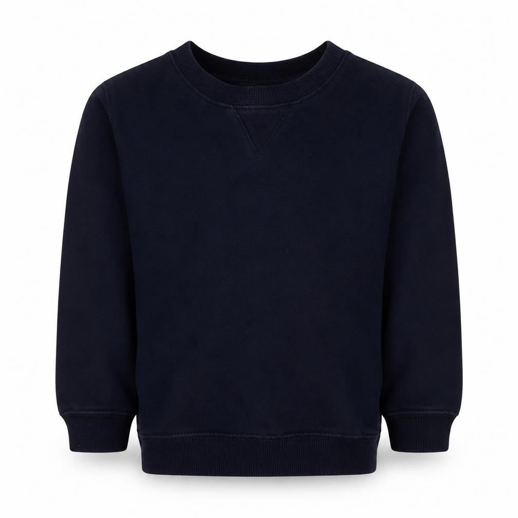 SCHOOLWEAR Boys Blue  Cotton Pullover Sweatshirt Size 4 Years