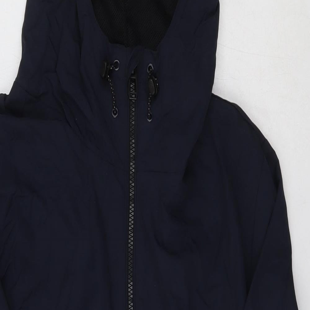 TESCO Womens Blue   Anorak Coat Size M  Zip