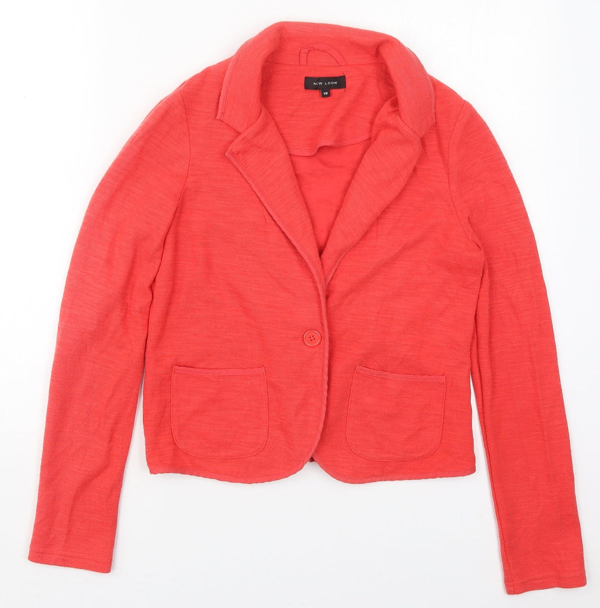 New Look Womens Pink   Jacket  Size 10  Button